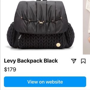 Happ Brand black diaper bag backpack